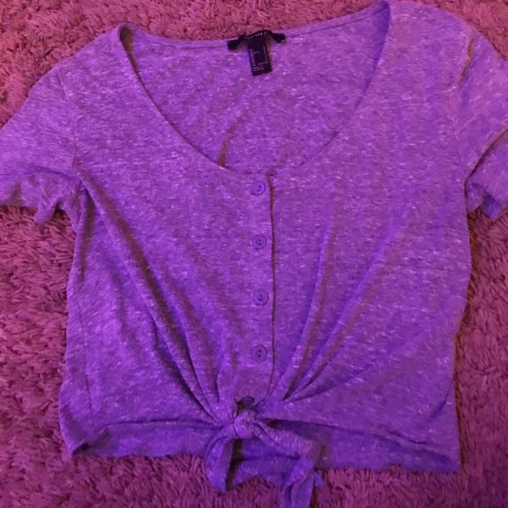 Tie front crop top